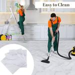 Spiareal 100Pcs Self Adhesive Peel and Stick Floor Tile 12 x 12 Inch Waterproof Vinyl Flooring Tile Sticker for Kitchen Bedroom Basement Bathroom(Marble Style)