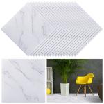 Spiareal 100Pcs Self Adhesive Peel and Stick Floor Tile 12 x 12 Inch Waterproof Vinyl Flooring Tile Sticker for Kitchen Bedroom Basement Bathroom(Marble Style)