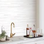STICKGOO 10-Sheet Subway Tile Peel and Stick Backsplash, Star White Marble Look Dolomite Kitchen Backsplash Wall Tile, PVC Stick on Backsplash for Kitchen