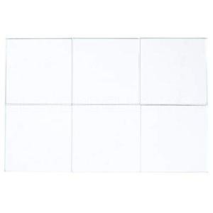 CleverDelights 2" (50mm) Square Glass Tiles - 5 Pack