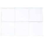 CleverDelights 2" (50mm) Square Glass Tiles - 5 Pack