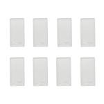 16pcs 24x47mm Rectangle Flat Back Clear Glass Tile Dome Cabochons for Photo Pendant Jewelry Making