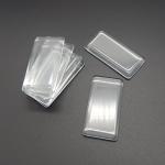 16pcs 24x47mm Rectangle Flat Back Clear Glass Tile Dome Cabochons for Photo Pendant Jewelry Making