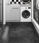 Livelynine 16-Pack Retro Peel and Stick Floor Tile Concrete Slate Gray Vinyl Flooring Stick on Floor Tiles for Bathroom Kitchen Bedroom Waterproof Removable Sticky Laminate Flooring Sheets 12X12 Inch