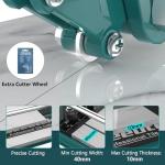 Seeutek Manual Tile Cutter, 17 inch Professional Porcelain Ceramic Tile Cutter, Double Rails Design Tile Cutter Tool with Tungsten Carbide Cutting Wheel