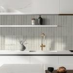 Alwayspon 10 Sheets 12x12inch Beige 3D Vinyl Backsplash Tiles, Self-Adhesive Peel and Stick Wall Tile Stickers Stick on Subway Tiles for Kitchen Bathroom Wall