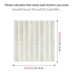 Alwayspon 10 Sheets 12x12inch Beige 3D Vinyl Backsplash Tiles, Self-Adhesive Peel and Stick Wall Tile Stickers Stick on Subway Tiles for Kitchen Bathroom Wall