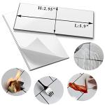 AULIGET 3" x 6" Subway Tile Peel and Stick Backsplash, Thick PVC Stick on Wall Tiles for Backsplash Kitchen, Bathroom, Laundry Room, Camper, Fireplace (100, Polished White Tile Look)