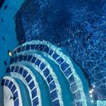 20 PCS Porcelain Swimming Pool Waterline Tile, 6" x 6" Blue Glazed Tile for Pool Floor Kitchen Backsplash Bathroom (5 Sq.Ft)