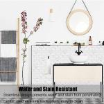 12-Sheet White Peel and Stick Wallpaper, Subway Tile 6''x12'' Self Adhesive Wall Tiles Waterproof PVC Stick on Backsplash Vinyl Decorative Tiles Stickers for Kitchen Bathroom