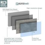 Dumawall+ Waterproof Wall Tiles, Easy-to-Install, Tongue & Groove System, UV Resistant, Strong & Durable | No Grouting, Cut with Hand Tools, Brussels Limestone (8 Pack)