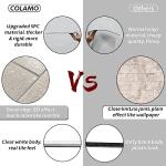 COLAMO Luxury 10Pack Beige Peel and Stick Backspash for Kitchen,Stick On Wall Tiles for Bathroom Living Room Accent Wall Decor Sticky 3D Backsplash Tiles,Self Adhesive Large Faux Stone Subway Tile