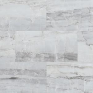 Allure 12" x 24" x 6.5mm, 12mil Luxury Vinyl Tile Flooring, Europa Brulee Marble Look, Embossed, Waterproof, 1 Box, 12 Tiles/Box, 23.82 sqft/Box
