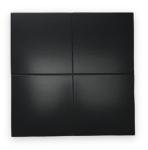 Tenedos 8x8 Matte Black Porcelain Tile for Floor and Wall Use – Box of 4 Tiles Covering 1.7 Sqft – Ideal for Bathroom Walls, Kitchen Backsplash, and Accent Areas