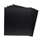 Tenedos 8x8 Matte Black Porcelain Tile for Floor and Wall Use – Box of 4 Tiles Covering 1.7 Sqft – Ideal for Bathroom Walls, Kitchen Backsplash, and Accent Areas