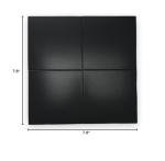Tenedos 8x8 Matte Black Porcelain Tile for Floor and Wall Use – Box of 4 Tiles Covering 1.7 Sqft – Ideal for Bathroom Walls, Kitchen Backsplash, and Accent Areas