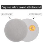 uxcell Diamond Sanding Grinding Disc, 8-Inch (200mm) Grit 180 No Center Hole, Flat Lap Disk Polishing Discs Abrasive Wheel for Gemstone Tile Porcelain Glass Stone Metal