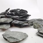 Voulosimi Natural Slate Rocks PH Neutral Stone Perfect Rocks for Aquariums, Landscaping Model,Tank Decoration,Amphibian Enclosures (3.5 LB, 5-7 inch)