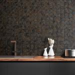 DICOFUN Peel and Stick Wall Backsplash, Stick on Tiles Backsplash for Kitchen and Bathroom (10, Rust Slate Mixed Glass)