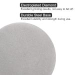 uxcell Diamond Sanding Grinding Disc, 8-Inch (200mm) Grit 180 No Center Hole, Flat Lap Disk Polishing Discs Abrasive Wheel for Gemstone Tile Porcelain Glass Stone Metal