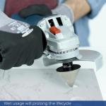 Diamond Beveling Chamfer Bit 2" (50mm) Porcelain Ceramic Tile Cutter with Core Drill Bit Hex Shank Adapter for Diamond Hole Saw Enlarging Trimming Polishing Shaping Existing Holes