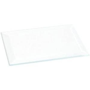 Plymor 2" x 3" Rectangle, 3mm Thick Beveled Clear Glass, Pack of 12