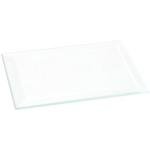 Plymor 2" x 3" Rectangle, 3mm Thick Beveled Clear Glass, Pack of 12