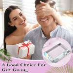 Lainballow 2 Pack Rectangular Glass Paperweight, Paperweight Decorative Blocks, Clear Glass Tiles for Crafts, Home Decoration, Ornaments Book, Maps