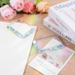 Lainballow 2 Pack Rectangular Glass Paperweight, Paperweight Decorative Blocks, Clear Glass Tiles for Crafts, Home Decoration, Ornaments Book, Maps