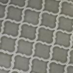 MSI Glazed Arabesque Ceramic Wall Tile for Bathroom, Kitchen Backsplash, Shower Wall Tile, and Accent Wall Tile 10.83 in. x 15.5 in. Mesh-Mounted Mosaic Tile, Dove Gray (11.7 sq.ft./case)