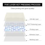 HOMETITUTE 10PCS 12x12 Inch Frost Blue White Gradient Mosaic Glass Floor Tiles Peel and Stick Removable Self Adhesive DIY Vinyl Flooring Stickers for Kitchen Bathroom Living Room Entryway Home Decor