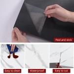 WESTICK White Marble Peel and Stick Bathroom Floor Tile Self Adhesive Vinyl Tiles Peel and Stick Floor Waterproof Vinyl Flooring for Kitchen Bedroom Living Room Garage Camper RV 10 Pcs 12 x 12 inch
