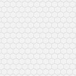 Metro 1" Hex Matte White 10-1/4" x 11-7/8" Porcelain Floor and Wall Tile