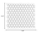 Metro 1" Hex Matte White 10-1/4" x 11-7/8" Porcelain Floor and Wall Tile