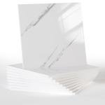 10pcs Marble Peel and Stick Backsplash Waterproof Wall Panels, Self Adhesive Marble Foam Tile, 11.8"x11.8" PVC Wall Panels for Bathroom, Kitchen, Living Room and Laundry Room