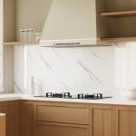 10pcs Marble Peel and Stick Backsplash Waterproof Wall Panels, Self Adhesive Marble Foam Tile, 11.8"x11.8" PVC Wall Panels for Bathroom, Kitchen, Living Room and Laundry Room