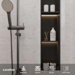 Diflart Marble Mosaic Tile, Gold Calacatta, 1 Inch Square, Honed, Marble Backsplash Tiles for Kitchen Bathroom Wall Floor, Pack of 5 Sheets