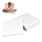 IHDYPPEW 50 Pack 4 x 4 Inch Square Sublimation Ceramic Tiles for Crafts, Sublimation Ceramic Coasters Tiles with Cork Backing Pad, Perfect for DIY Crafts and Sublimation Projects(Glazed)