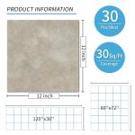 Art3d Peel and Stick Floor Tile, 30-Pack 12 x 12in. Covers 30 Sq.ft, Waterproof Vinyl Flooring Tiles Self Adhesive for Kitchen, Bathroom & Bedroom - Slate