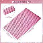 Romooa Self-Adhesive Mirrors Mosaic Tiles, 7200 Pieces (Pink, 5 x 5 mm), Peel and Stick, Real Glass, Geometric Pattern, 12 Sheets of 600 Pieces Each