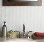3/4x3/4 White Penny Round Matte Finish Porcelain Mosaic Tile Walls Floors Backsplashes (1)