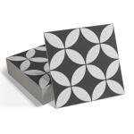 INNO STICKERS 16-Sheet Peel and Stick Floor and Wall Tile for Bathroom Kitchen Shower, Gray Coin Stone Composite Self Adhesive Vinyl Flooring, Patterned Groutble Backsplash Tile, Cover 9.12 Sq Ft.