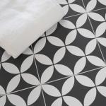 INNO STICKERS 16-Sheet Peel and Stick Floor and Wall Tile for Bathroom Kitchen Shower, Gray Coin Stone Composite Self Adhesive Vinyl Flooring, Patterned Groutble Backsplash Tile, Cover 9.12 Sq Ft.