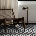 INNO STICKERS 16-Sheet Peel and Stick Floor and Wall Tile for Bathroom Kitchen Shower, Gray Coin Stone Composite Self Adhesive Vinyl Flooring, Patterned Groutble Backsplash Tile, Cover 9.12 Sq Ft.