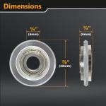 POWERTEC PRO Tungsten Carbide Scoring Wheel - 22mm Tile Cutting Wheel with Screw for Manual Tile Cutters, Porcelain, Ceramic & Glass Tile (72088)