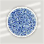 Yuvori 1.1 lbs Blue and White Irregular Porcelain Mosaic Tiles, DIY Handmade, Bathroom, Living Room, Kitchen Backsplash, Outdoor (08, Small)