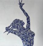 Yuvori 1.1 lbs Blue and White Irregular Porcelain Mosaic Tiles, DIY Handmade, Bathroom, Living Room, Kitchen Backsplash, Outdoor (08, Small)