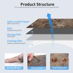 Art3d 102-Piece Peel and Stick Tile Backsplash for Kitchen Bathroom, 3in. × 6in. Stick on Subway Tile Rust Slate