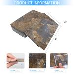 Art3d 102-Piece Peel and Stick Tile Backsplash for Kitchen Bathroom, 3in. × 6in. Stick on Subway Tile Rust Slate
