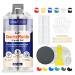 Tile and Granite/Marble Repair Kit, Porcelain Stone and Quartz Countertops Repair Kit for Chips Dents Cracks Holes Scratch, Fix Chipped Edges Corners, Reattaches Missing Pieces